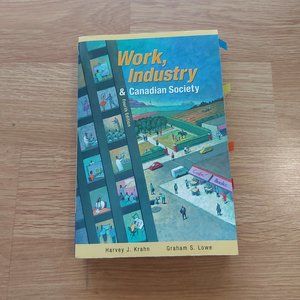 Work, Industry, and Canadian Society Paperback